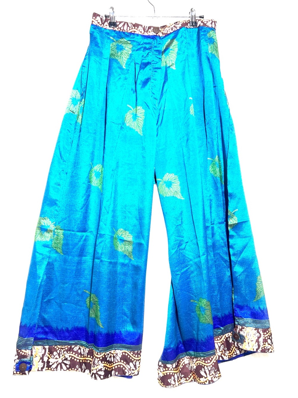 🌴 NWT | Jaded Gypsy | Bright Turquoise Wide Leg Pants | size L/XL